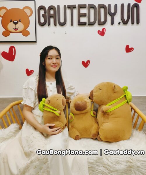 Chuột Bông Capybara Đeo Balo